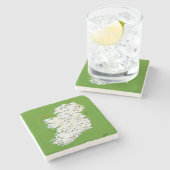 Karte von Irland-Untersetzer Steinuntersetzer (Seitenansicht)