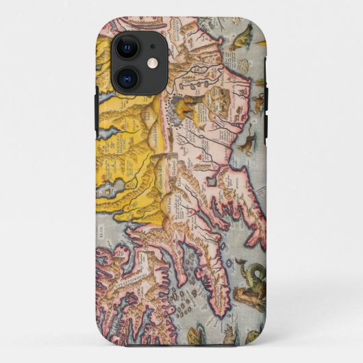 Karte von Island Case-Mate iPhone Hülle (Rückseite)