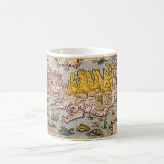 Karte von Island Kaffeetasse