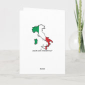 Karte von Italien (Rückseite)