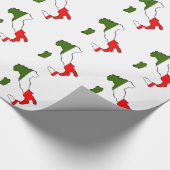 Karte von Italien Geschenkpapier (Ecke)