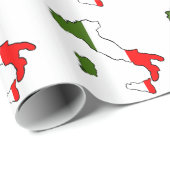 Karte von Italien Geschenkpapier (Rolleneckpunkt)