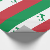 Karte von Italien - italienische Flagge Geschenkpapier (Ecke)