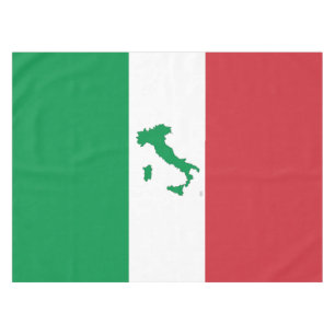 Karte von Italien - italienische Flagge Tischdecke