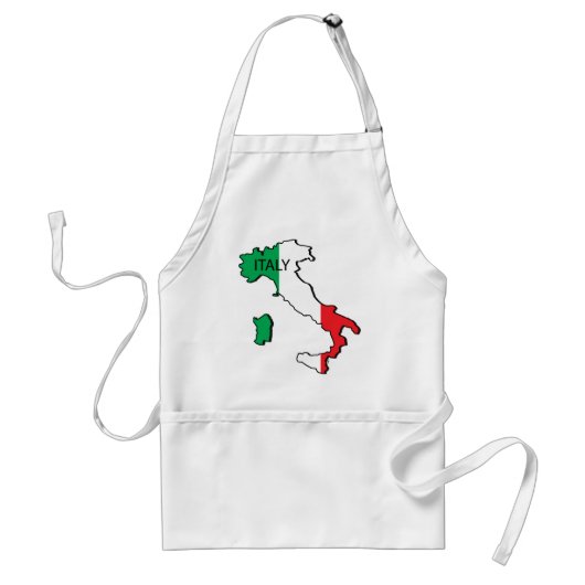 Karte von Italien Schürze (Vorne)