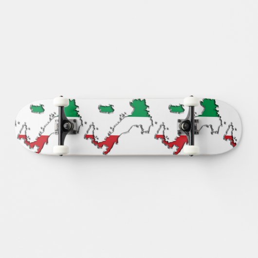 Karte von Italien Skateboard (Horizontal)