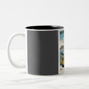 Karte von Italien Vintage Travel Zweifarbige Tasse