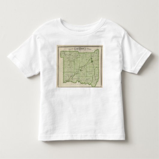 Karte von Jackson County Kleinkind T-shirt (Vorderseite)
