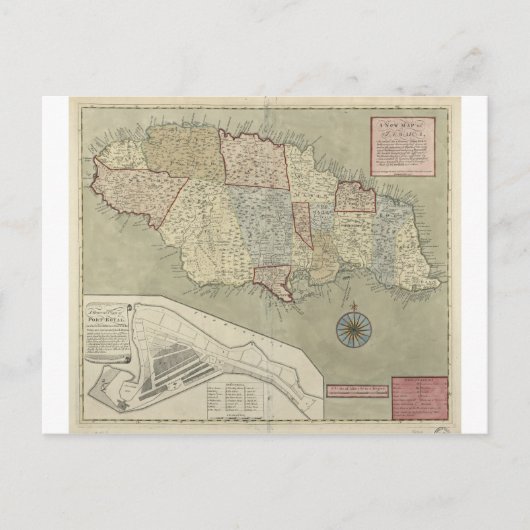 Karte von Jamaika (1771) (Vorderseite)