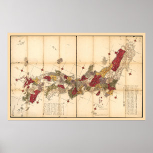 Karte von Japan (1779) Poster
