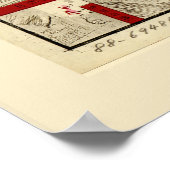 Karte von Japan (1888) Poster (Ecke)