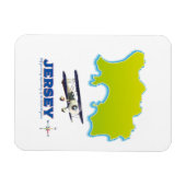 Karte von Jersey. Magnet (Horizontal)