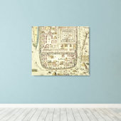 Karte von Jerusalem und Umgebung, aus "C Leinwanddruck (Insitu (Holzboden))