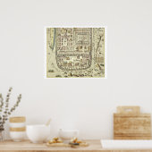 Karte von Jerusalem und Umgebung, aus "C Poster (Küche)