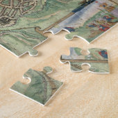 Karte von Jerusalem, von 'Civitates Orbis Terrarum Puzzle (Seite)