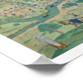 Karte von Kairo, von "Civitates Orbis Terrarum" vo Poster (Ecke)