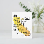 Karte von Kalifornien (Stehend Vorderseite)