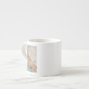 Karte von Kalifornien 2 Espressotasse