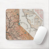 Karte von Kalifornien 2 Mousepad (Mit Mouse)