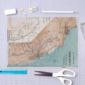 Karte von Kalifornien 2 Seidenpapier (Handwerk)