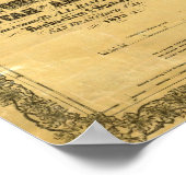 Karte von Kalifornien, Nevada, Utah Poster (Ecke)