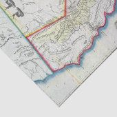 Karte von Kalifornien Seidenpapier (Ausschnitt)