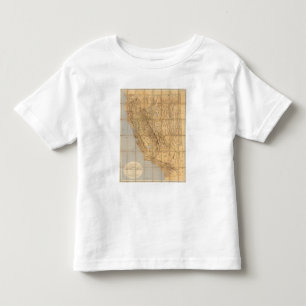 Karte von Kalifornien und von Nevada Kleinkind T-shirt