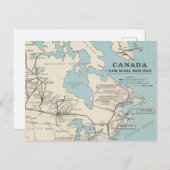 Karte von Kanada - Kanada Air Mail Routes (Vorne/Hinten)