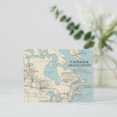 Karte von Kanada - Kanada Air Mail Routes (Stehend Vorderseite)
