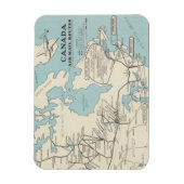 Karte von Kanada - Kanada Air Mail Routes Magnet (Vertikal)