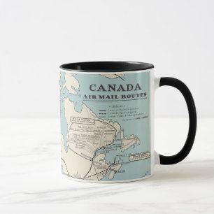 Karte von Kanada - Kanada Air Mail Routes Tasse