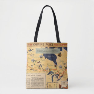 Karte von Kanada- - Kanadaparks Tasche