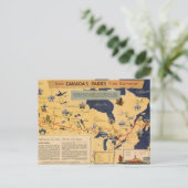 Karte von Kanada - Kanadas Parks (Stehend Vorderseite)