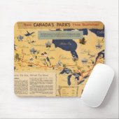 Karte von Kanada - Kanadas Parks Mousepad (Mit Mouse)