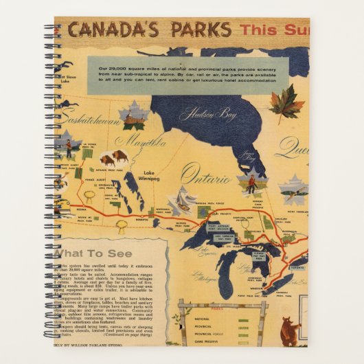 Karte von Kanada - Kanadas Parks Planer (Vorderseite)