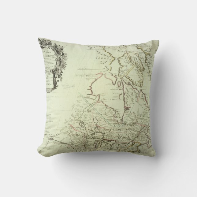 Karte von Kanada Kissen (Vorderseite)