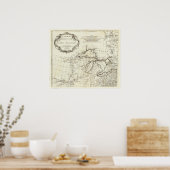 Karte von Kanada mit Indianerdörfern Poster (Küche)