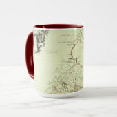 Karte von Kanada Tasse (Vorderseite Links)