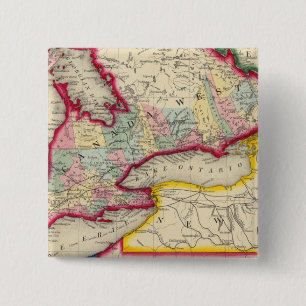 Karte von Kanada West in Landkreisen Button