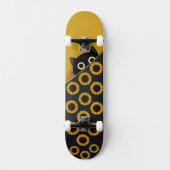 Karte von Katzen Gesicht Skateboard (Vorderseite)