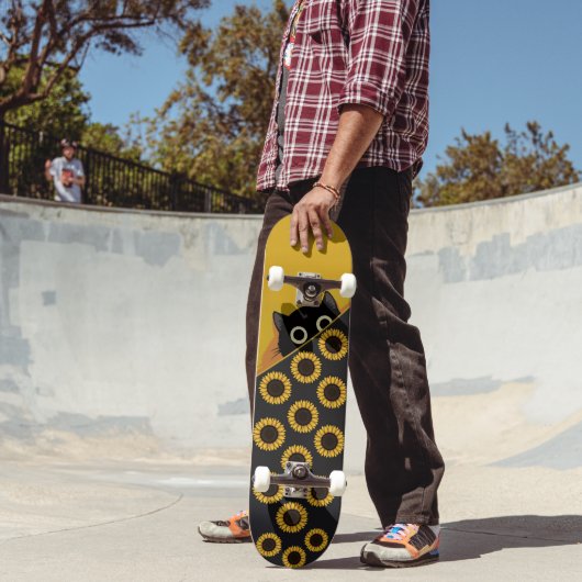 Karte von Katzen Gesicht Skateboard (Außenbereich 2)