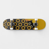 Karte von Katzen Gesicht Skateboard (Horizontal)