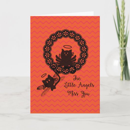 Karte von Katzen während Abwesenheit bei Uni (Vorderseite)