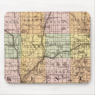 Karte von Kent Landkreis, Michigan Mousepad