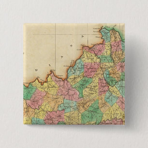Karte von Kentucky Button