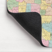 Karte von Kentucky & Tennessee Mousepad (Ecke)
