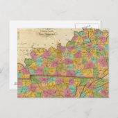 Karte von Kentucky und Tennessee (Vorne/Hinten)