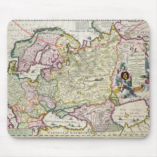 Karte von Kleinasien Mousepad (Vorne)