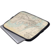 Karte von Königen, Queens, Long Island Laptopschutzhülle (Vorne Knopf)