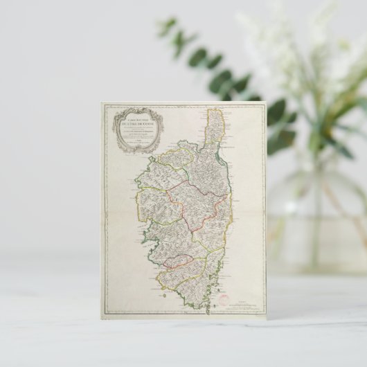 Karte von Korsika (Stehend Vorderseite)